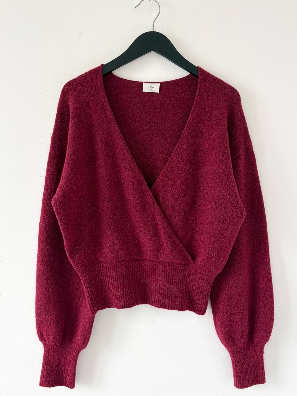 Aritzia Wilfred Dear Wrap Sweater